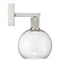 Access Lighting Port Nine Burgundy, Burgundy LED Wall Sconce, Brushed Steel Finish, Clear Glass 63145LEDD-BS/CLR - alternate 3